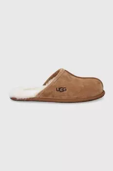 Потертые тапочки Ugg, коричневый
