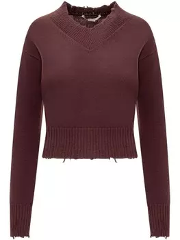 Потертый джемпер Stella McCartney, красный