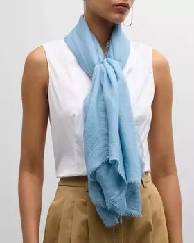 Потертый шарф из модала и шелка Faliero Sarti, цвет Multi