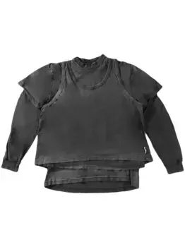 Потертый свитер Alexander Wang, черный