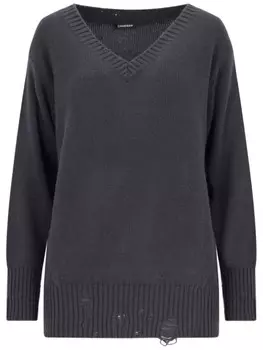 Потертый свитер Canessa, серый