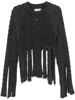 Потертый свитер Coperni, серый