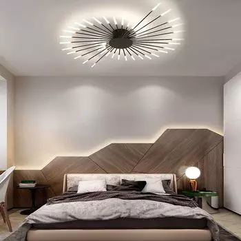 Потолочные светильники Welikera, светодиодные потолочные светильники, потолочные светильники с креативным дизайном фейерверков, люстры, люстры