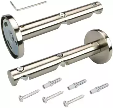 Потолочный кронштейн Liedeco для карнизов, (1 шт.), для карнизов 16 мм 1,6 см, цвет edelstahlfarben