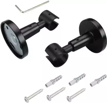 Потолочный кронштейн Liedeco для карнизов, (1 шт.), для карнизов 16 мм 1,6 см, черный