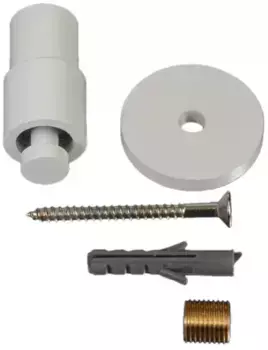 Потолочный кронштейн Liedeco для карнизов "Power", (1 шт.), для карнизов 20 мм Длина: 4,5 см, белый