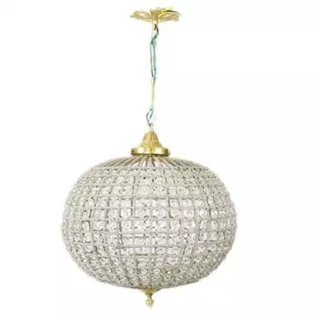 Потолочный подвесной светильник Casa Padrino baroque 35 x H 65 см - стеклянная лампа/золото