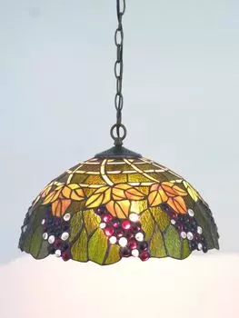 Потолочный подвесной светильник CORINA в стиле Тиффани. Dapo Leuchten, мультиколор