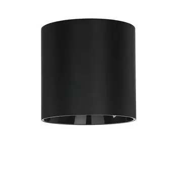 Потолочный светильник 12,7 см GU10 черный для кухни, прихожей, металлический современный потолочный светильник накладного монтажа Licht-Erlebnisse