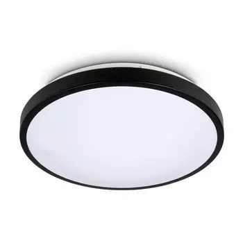 Потолочный светильник 2xE27 IP20 ROMI круглый черный потолочный светильник Kwazar