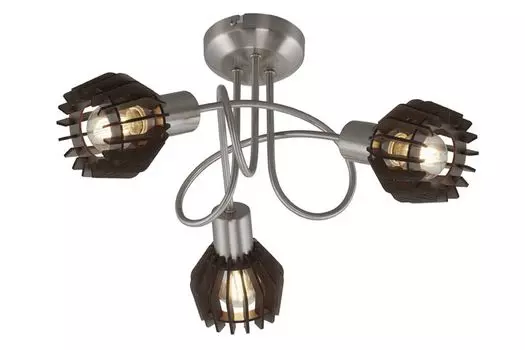 Потолочный светильник 3-х точечный Briloner 2812-032 точечный светильник темно-коричневое дерево