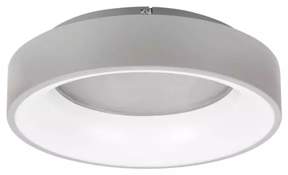 Потолочный светильник Adeline серо-белый светодиод 24 Вт Д: 12,5 см 45 см с регулировкой яркости с помощью пульта дистанционного управления Rabalux