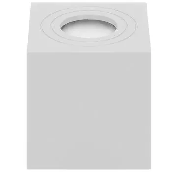 Потолочный светильник Adviti Megy Square GU10 IP54, водонепроницаемый, макс. 50 Вт, лампочка покупается отдельно, белый