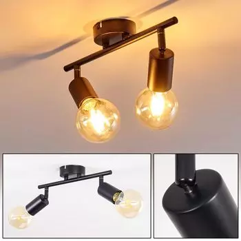 Потолочный светильник »Agnino« из металла черного цвета hofstein