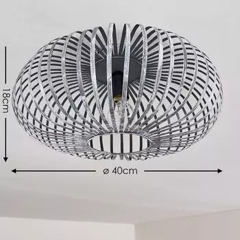 Потолочный светильник »Aidone« из металла серого/серебристого цвета. hofstein