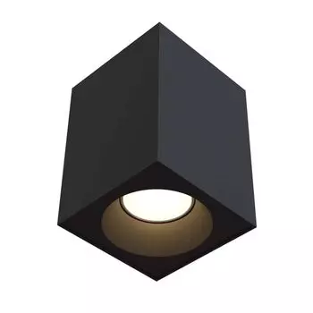 Потолочный светильник, алюминий, светильник для ванной комнаты, IP65, ДхШ 9х9 см Maytoni GmbH, черный