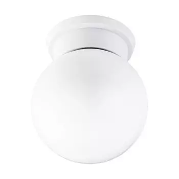 Потолочный светильник белый E27 16 см стеклянный потолочный светильник Licht-Erlebnisse