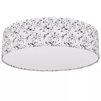 Потолочный светильник, белый, имитация мозаики терраццо, 38 см, VARIOS etc-shop