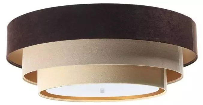 Потолочный светильник BPSKoncept Triniti Velour Dimmbar цвет beige/braun/gold