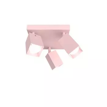 Потолочный светильник Brick Q X3 Plain Matt Lumicom, розовый