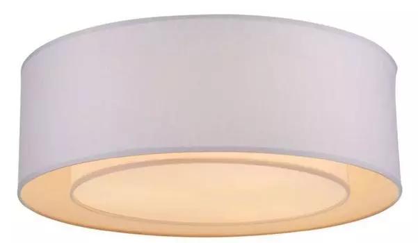 Потолочный светильник Casa Padrino белый/серый 52 x В. 17,5 см - Современный стильный светильник с металлическим каркасом и тканевым чехлом