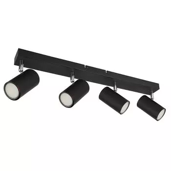 Потолочный светильник, черный, подвижные споты, L 56 см Globo Lighting