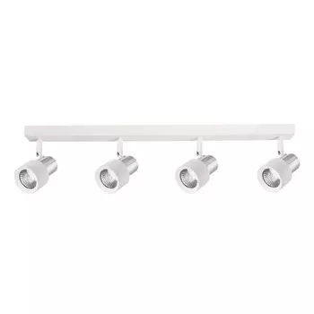 Потолочный светильник Cino 4Xgu10 белый + хромированные потолочные светильники Milagro