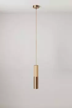 Потолочный светильник Creative Cables Wooden And Metal, бронзовый/светло-коричневый