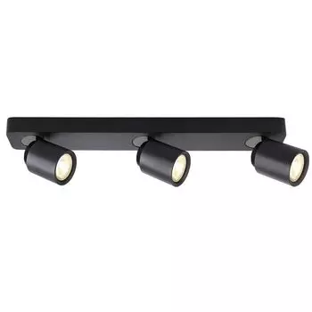 Потолочный светильник Deko-Light Librae Linear в черном и матово-сером цвете GU10, 3 лампы, черный