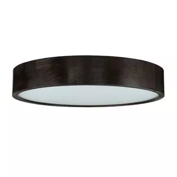 Потолочный светильник дерево круглый 47 см малобликовый 3x E27 потолочный светильник прихожая гостиная спальня Licht-Erlebnisse, коричневый