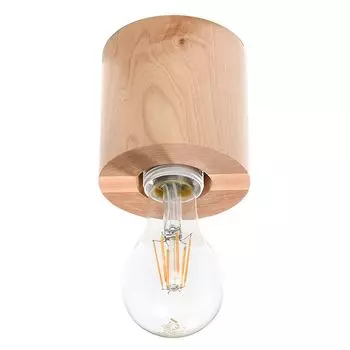 Потолочный светильник, дерево, загородный дом, H 10 см. etc-shop, коричневый