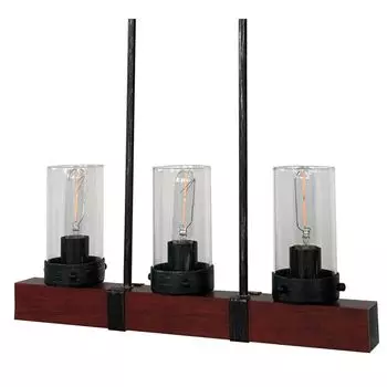 Потолочный светильник DKD Home Decor Crystal Черный Коричневый Алюминий (50 x 8 x 21 см)