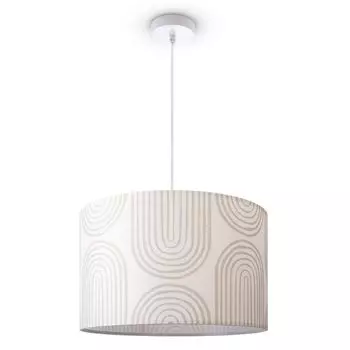 Потолочный светильник для гостиной, подвесной светильник, обеденный стол, абажур, ткань, современный абстрактный Paco Home, белый
