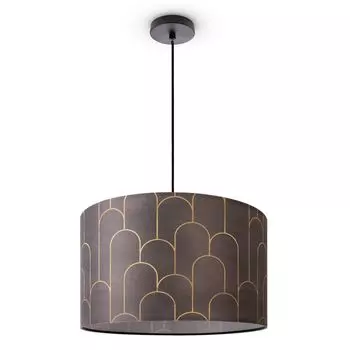 Потолочный светильник для гостиной, подвесной светильник, обеденный стол, абажур, ткань, современный абстрактный Paco Home, черный