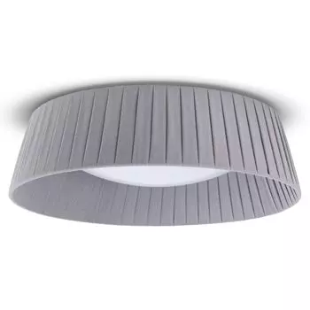 Потолочный светильник для украшения обеденного стола, гостиной, современного офиса, круглый абажур, ткань E27 Paco Home, серый