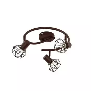 Потолочный светильник E14 44 см, коричневый металлический потолочный светильник для кухни в стиле ретро Licht-Erlebnisse