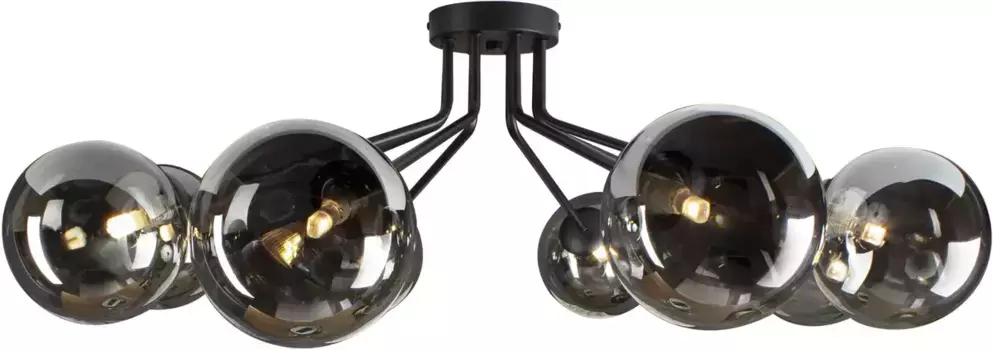 Потолочный светильник ECO-LIGHT "Нептун", лампа G9 | Лампы можно менять Высота: 28 см, черный