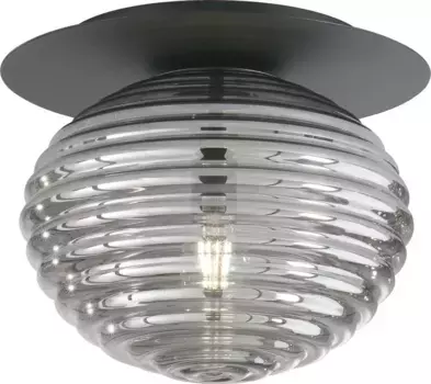 Потолочный светильник ECO-LIGHT "Потолочный светильник RIPPLE", 1 лампочка, лампочка E27 | Лампы можно менять 35,00 см, Высота: 28,00 см., черный