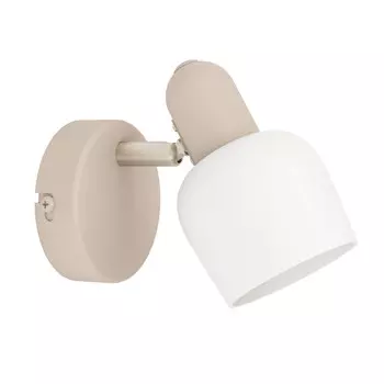 Потолочный светильник Eglo, 8,5x12,5x15 см, белый/песочный