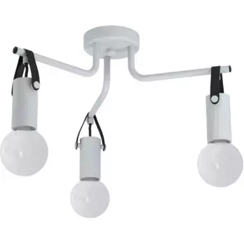 Потолочный светильник EGLO «APRICALE», 3 лампочки, лампа E27 | Лампы можно менять без лампочек, потолочный светильник, серый/черный