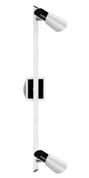 Потолочный светильник EGLO для гостиной, потолочный светильник, потолочный точечный светильник, 2 лампы, серебро 22041