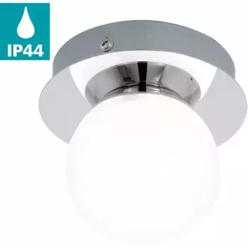 Потолочный светильник EGLO «MOSIANO», 1 лампочка, источник света Светодиодная панель | Светодиодный встроенный потолочный светильник, цвет chromfarben/wei