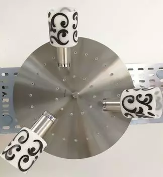 Потолочный светильник Eglo MY CHOICE LED стекло никель матовый хром 3 лампочки по 9Вт каждая 35см