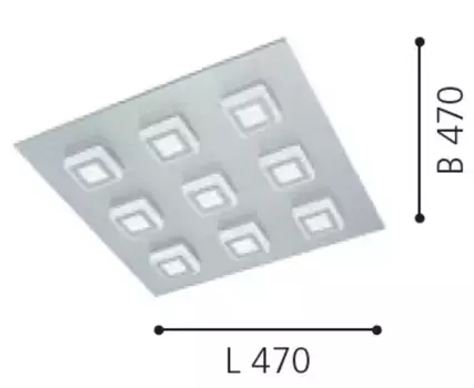 Потолочный светильник EGLO, серебряный
