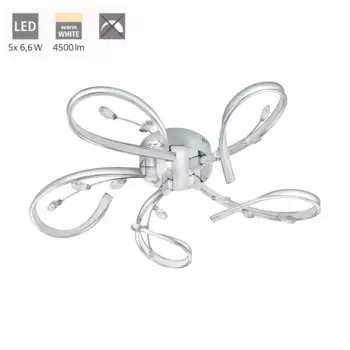 Потолочный светильник EGLO, серебряный