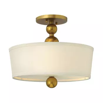 Потолочный светильник Elstead Lighting, 37,5x31,8 см, цвет латуни