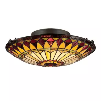 Потолочный светильник Elstead Lighting, 42x14,8x43,2 см, цвет Bronzefarben