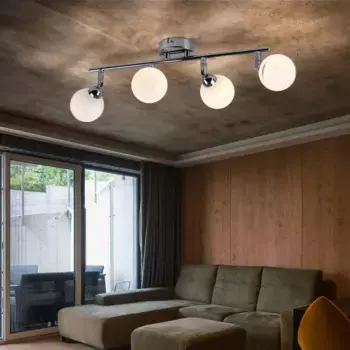 Потолочный светильник Etc-shop, серебряный