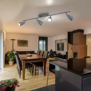 Потолочный светильник Etc-shop, серебряный