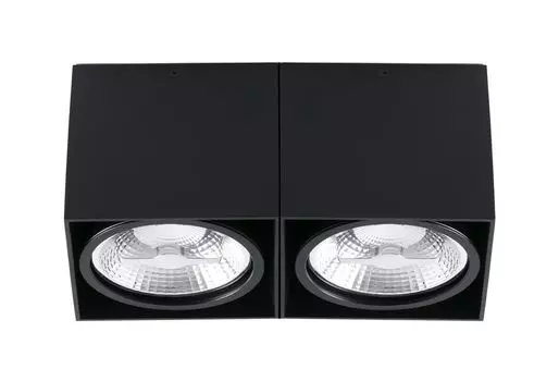 Потолочный светильник Faro Linear Tecto черного цвета, черный